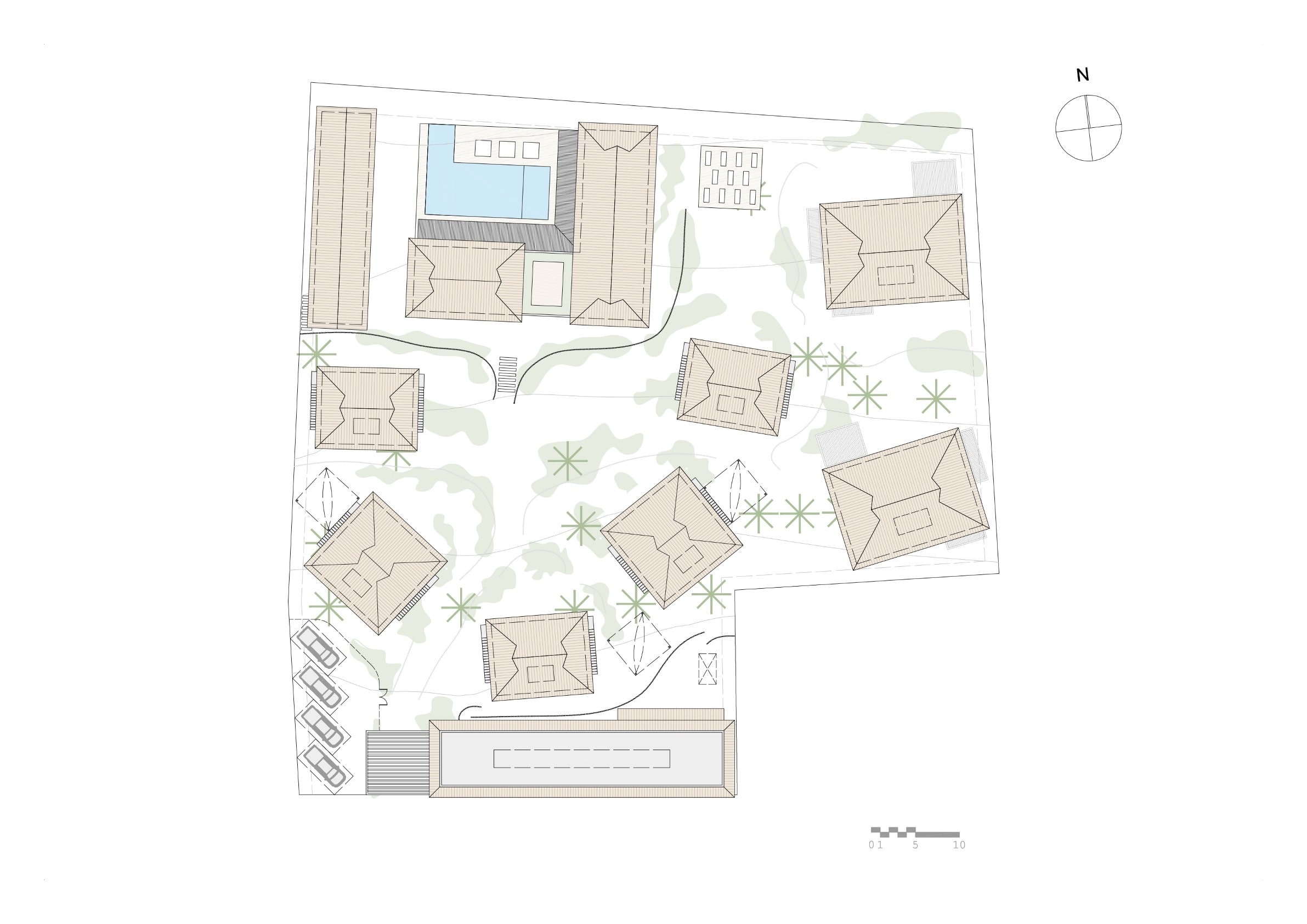 Plan masse du projet Origine