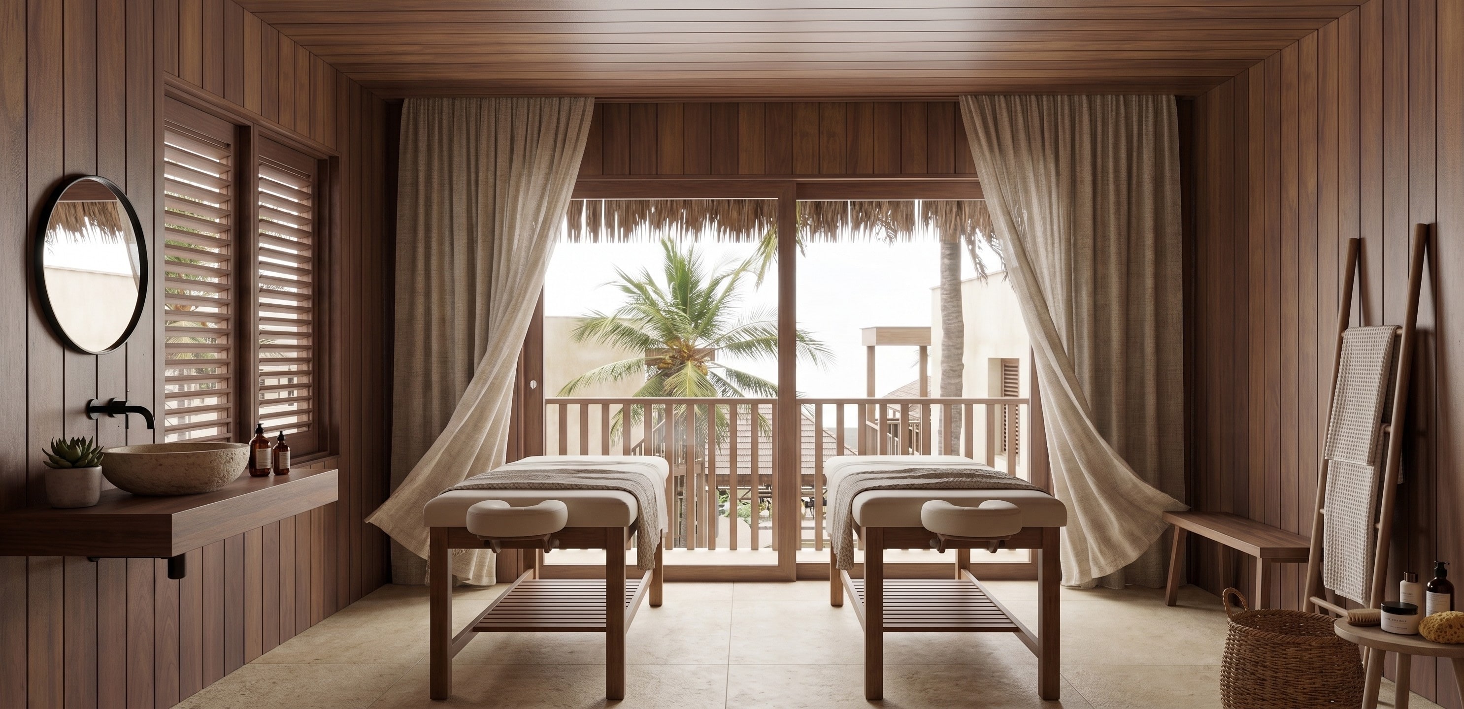 Salle de soins du wellness